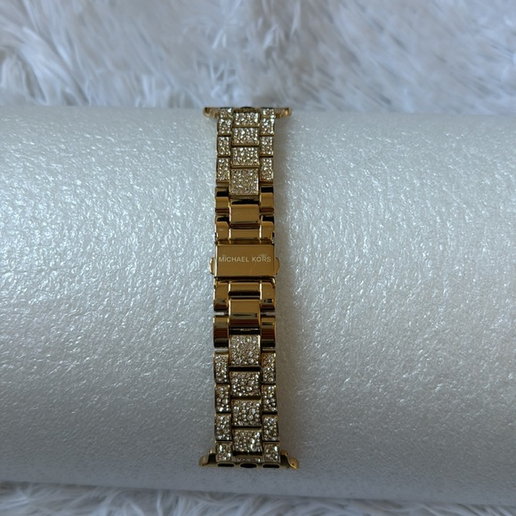 Michael Kors Apple Watch Goldtone Stainless Steel & Crystal
Bracelet - Picture 7 of 14